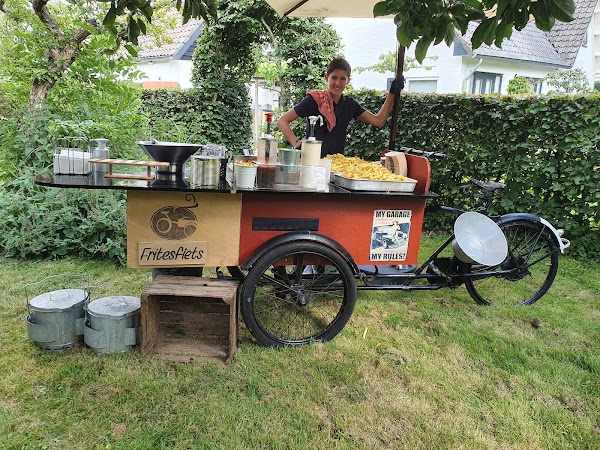 Fritesfiets in actie